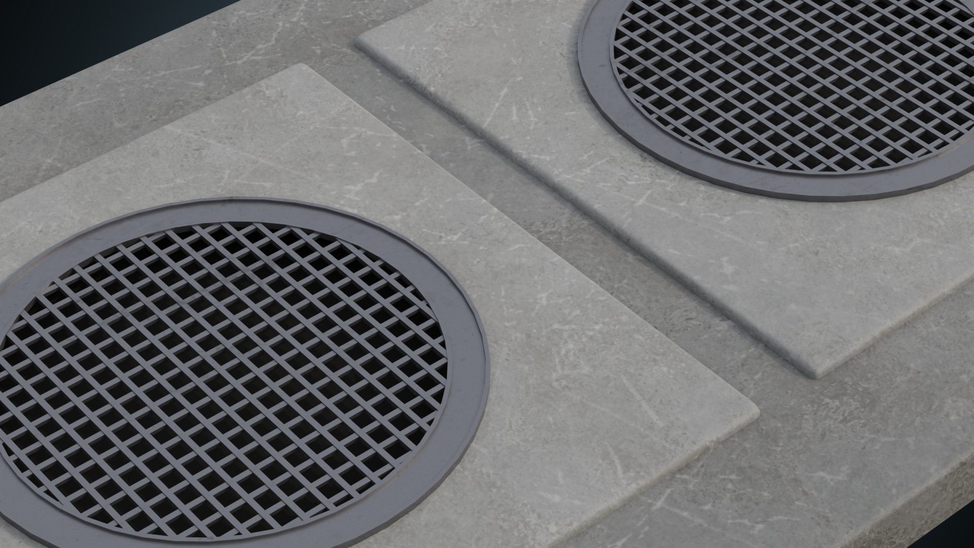 Manhole 2A Low-poly 3D model_5