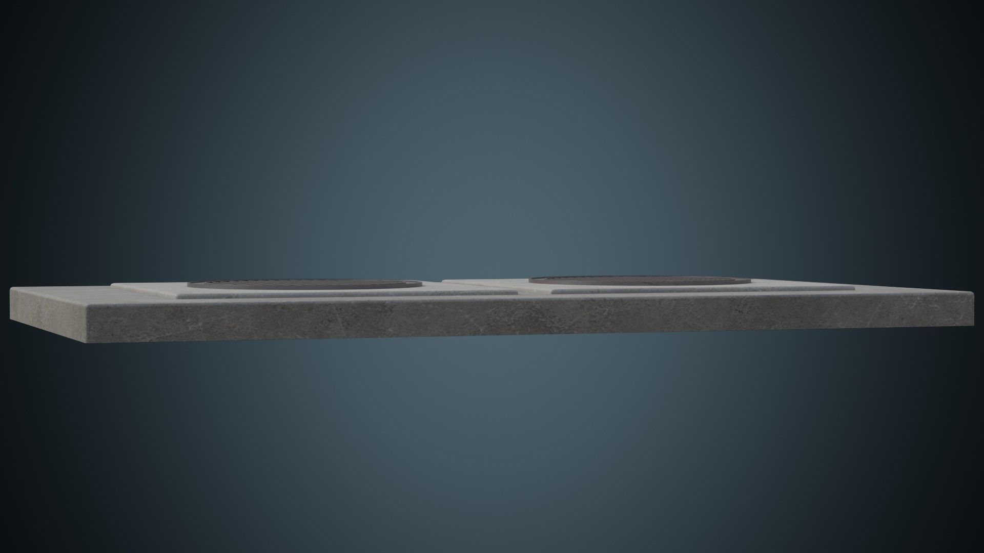 Manhole 2A Low-poly 3D model_3