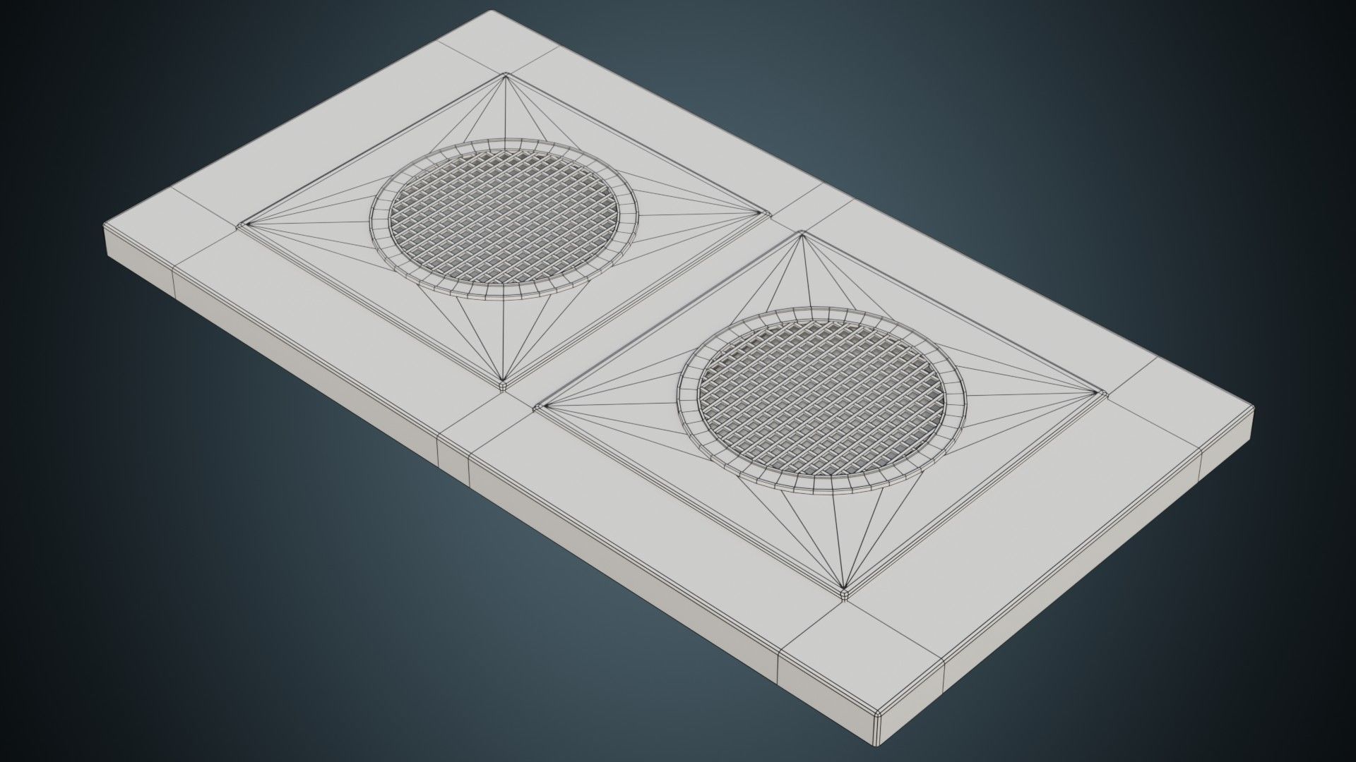 Manhole 2A Low-poly 3D model_6