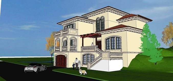 High-end-noble-villa area-089 3D model