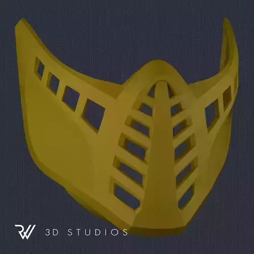 MK11 Scorpion Klassic Mask - STL File 3D print model