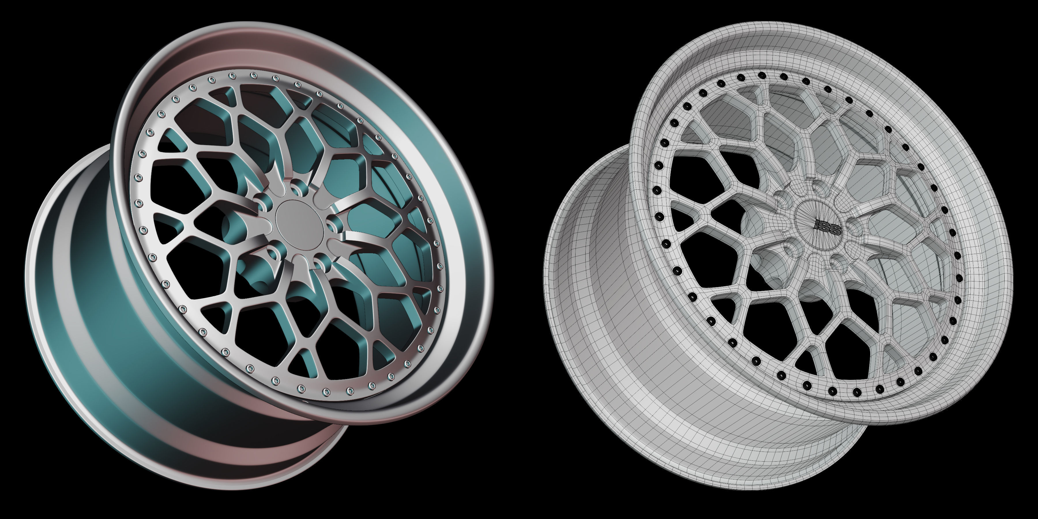 ISS forged snowflake spec B 3D model_2