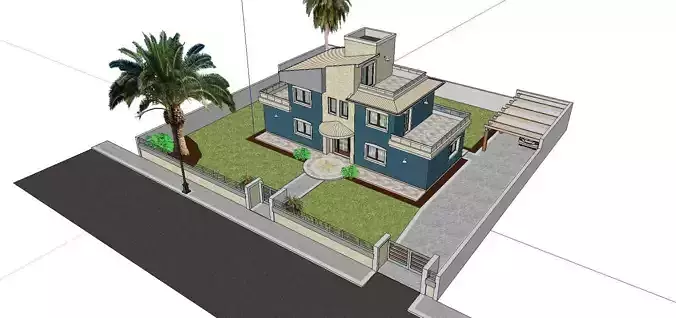 Nobility-History-Castle-Villa-02 house with garden in middle