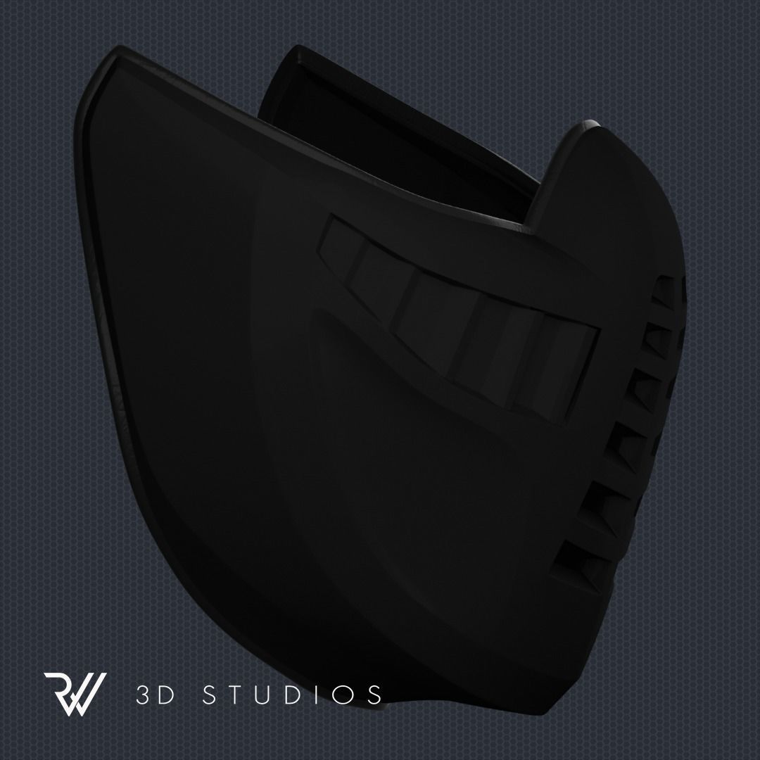 MK11 Noob Saibot Klassic Mask - STL File 3D print model_2