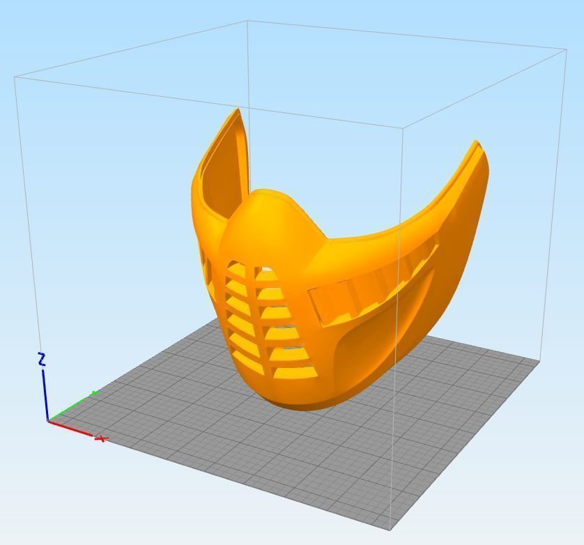 MK11 Noob Saibot Klassic Mask - STL File 3D print model_6
