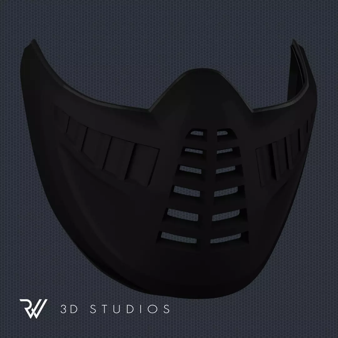MK11 Noob Saibot Klassic Mask - STL File 3D print model_0