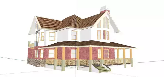 Nobility-History-Castle-Villa-07 house with two stories and porch