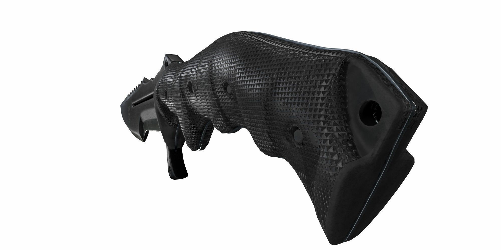 Combat knife Low-poly 3D model_4