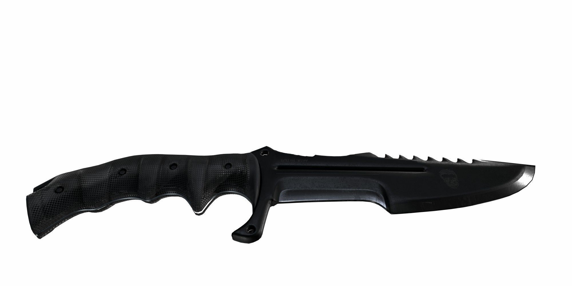 Combat knife Low-poly 3D model_5