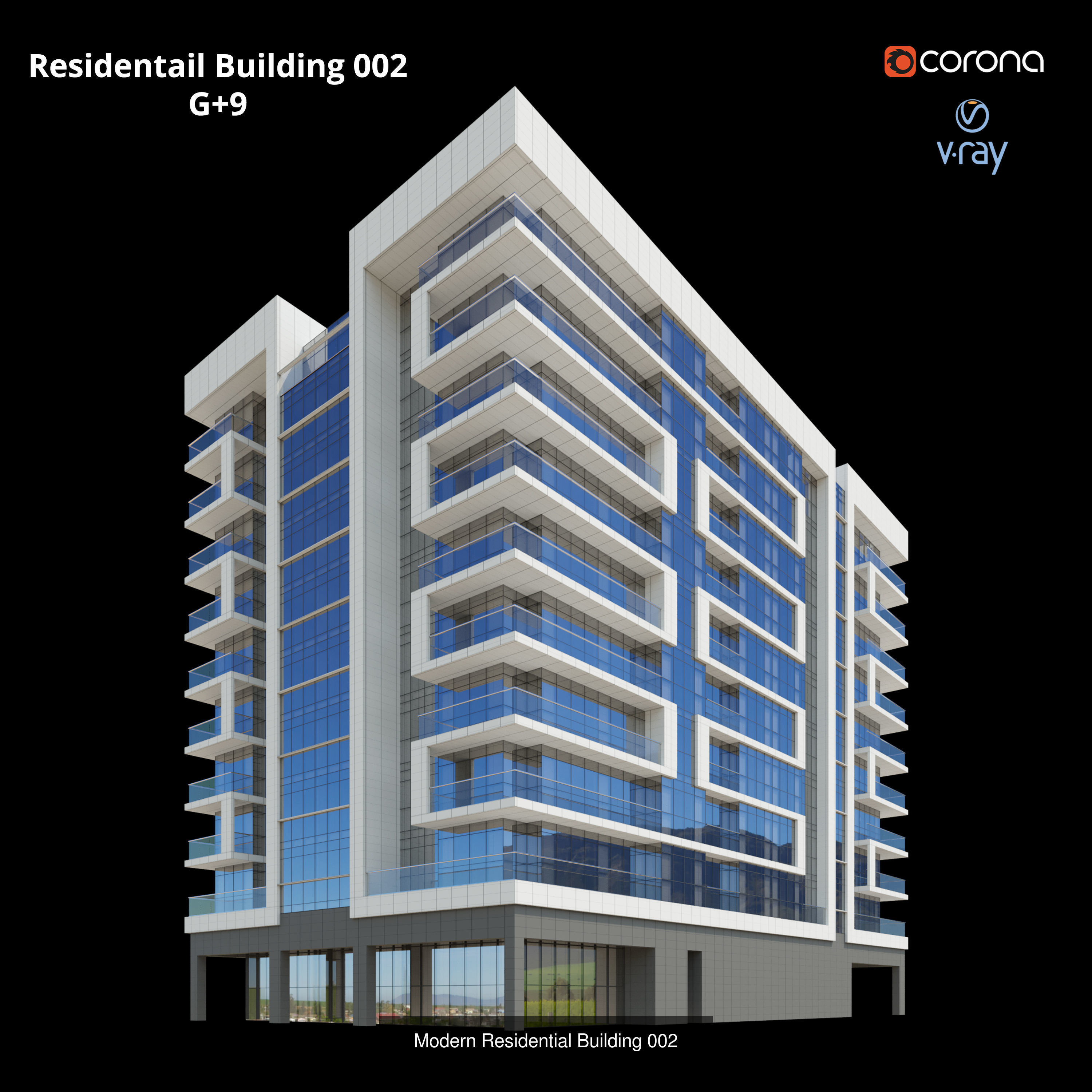 Residential Building Design 3D Model Collection_1