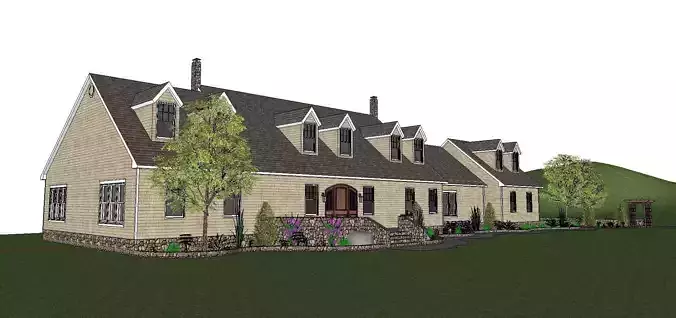 Nobility-History-Castle-Villa-011 front elevation of home