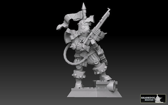 Techno Knight 3D print model