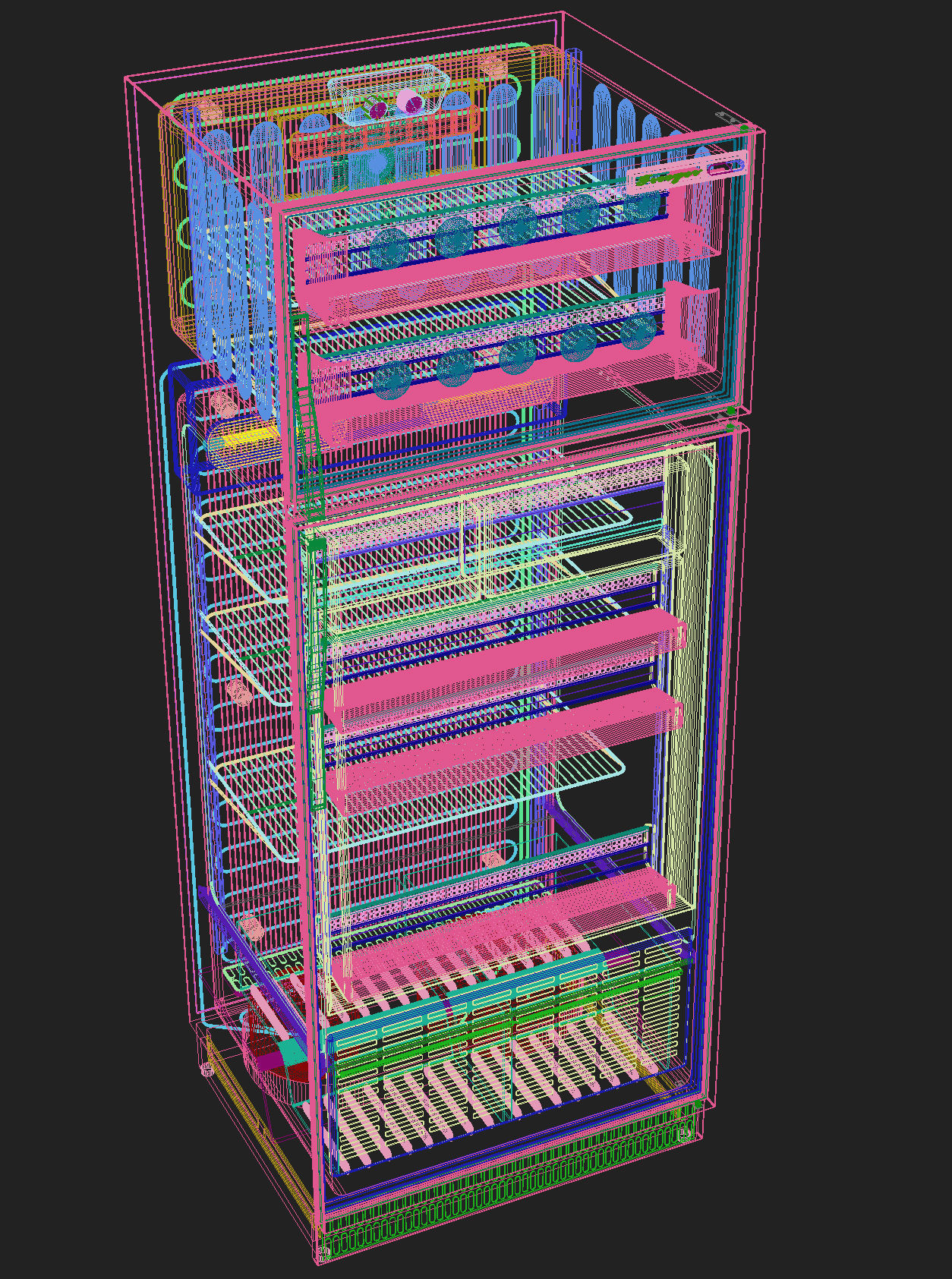 Vintage Refrigerator 3D model_10