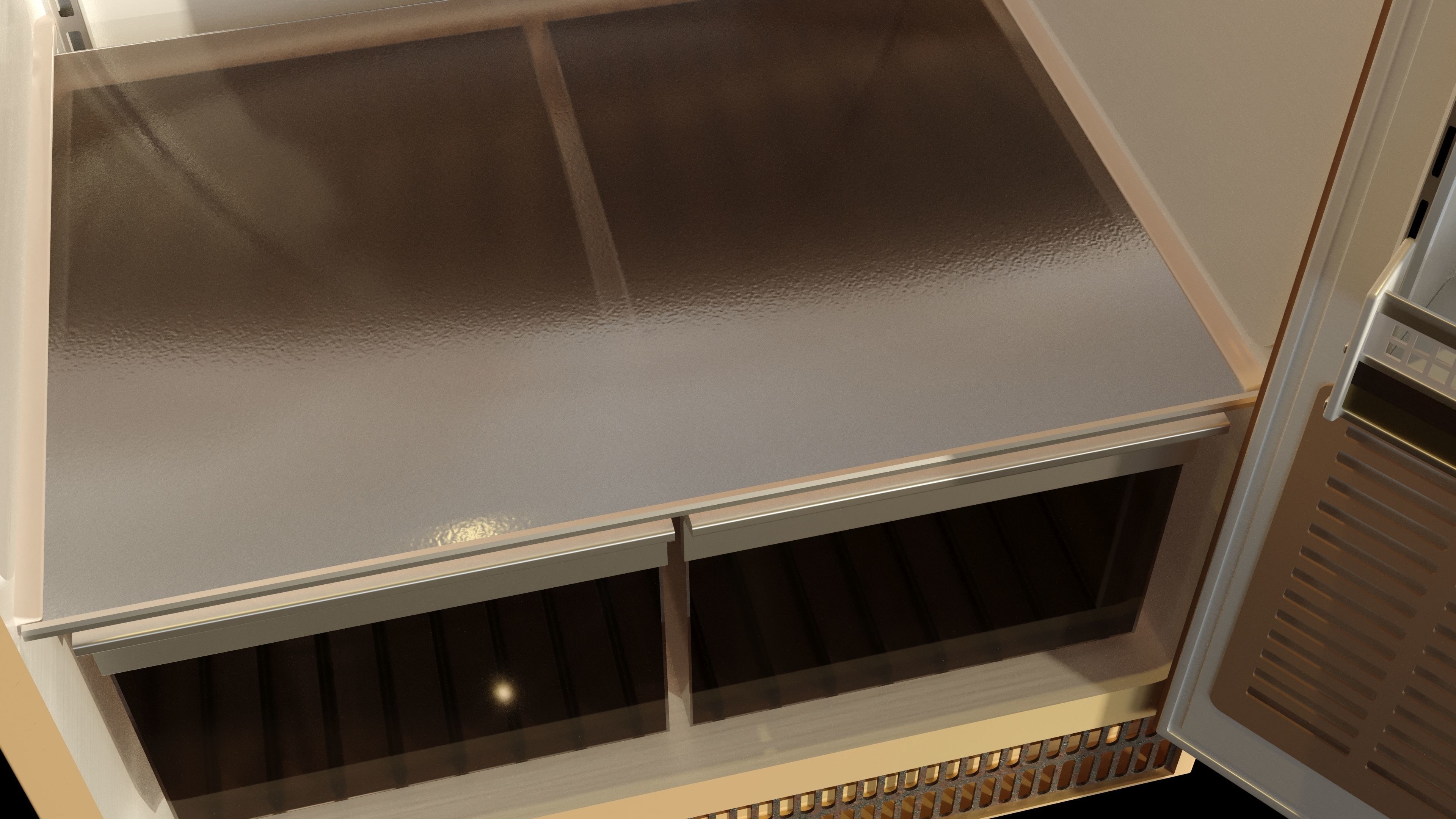 Vintage Refrigerator 3D model_8