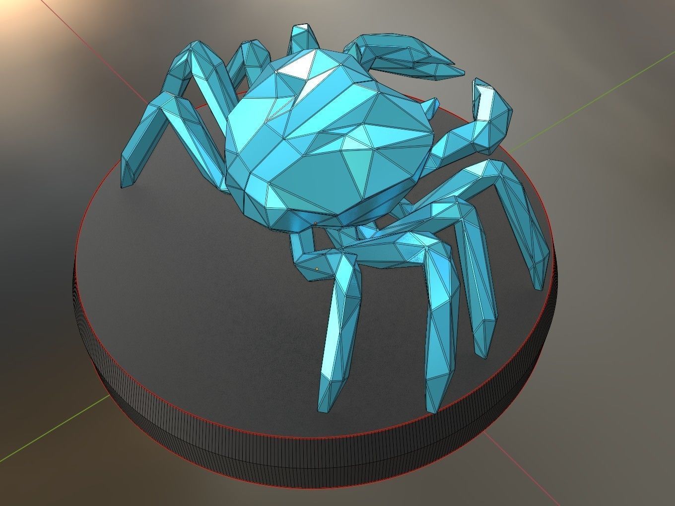 Poly Crab 3D print model_10