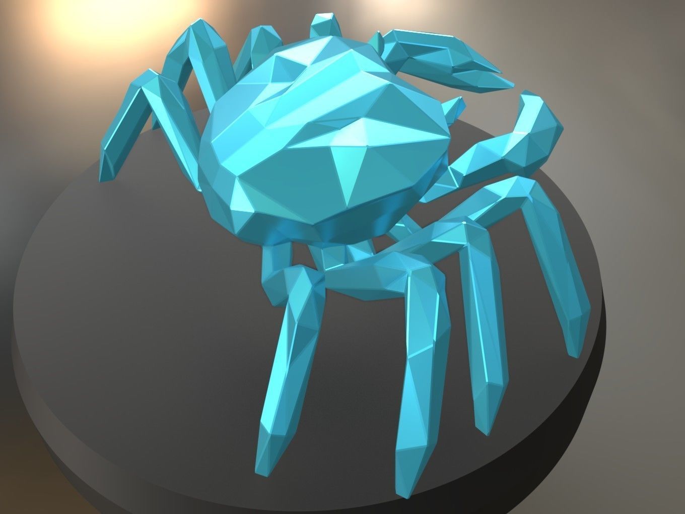 Poly Crab 3D print model_9