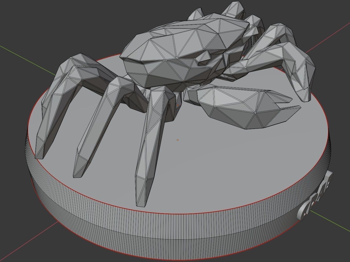Poly Crab 3D print model_11
