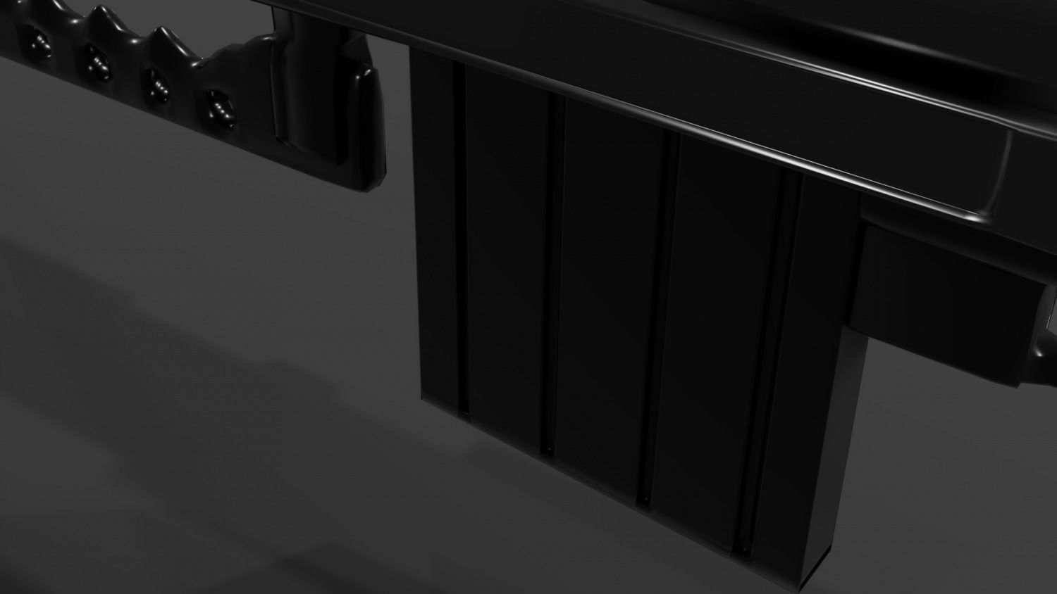 CheyTac M200 Intervention Sniper Rifle Low-poly 3D model_5