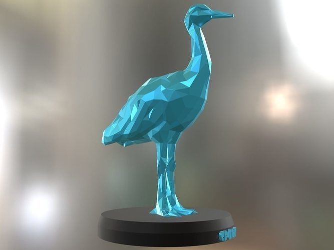 Poly Crane Bird 3D print model