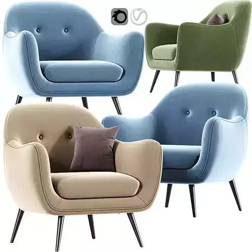 Capella Armchair 3D model