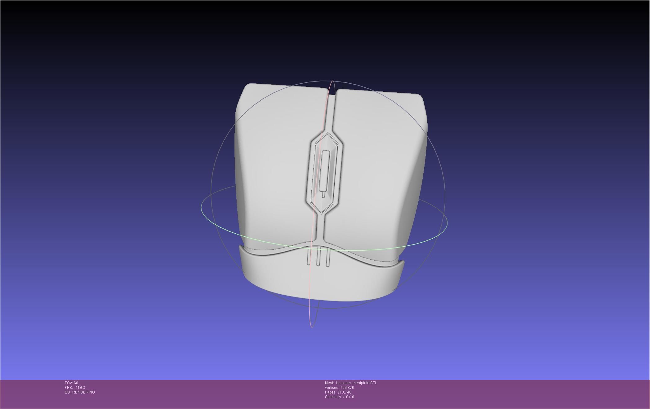 Star Wars The Mandalorian Bo-Katan Chestplate Printable Model 3D print model_10