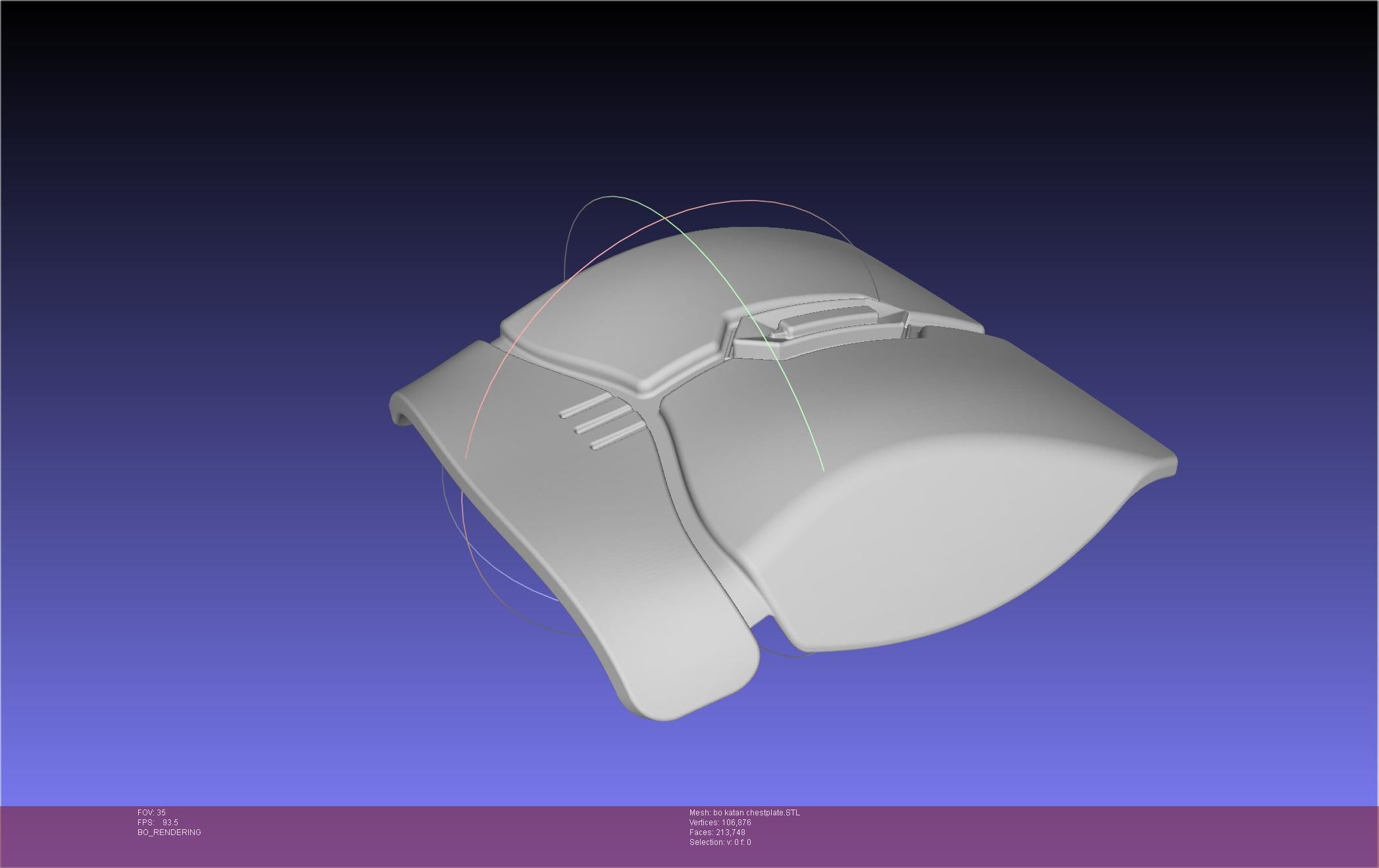 Star Wars The Mandalorian Bo-Katan Chestplate Printable Model 3D print model_84
