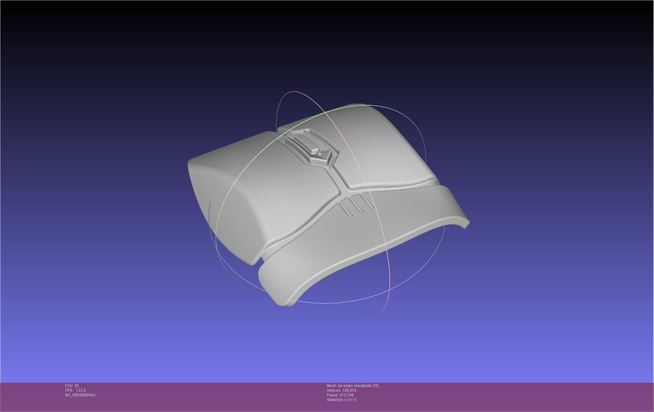 Star Wars The Mandalorian Bo-Katan Chestplate Printable Model 3D print model_98
