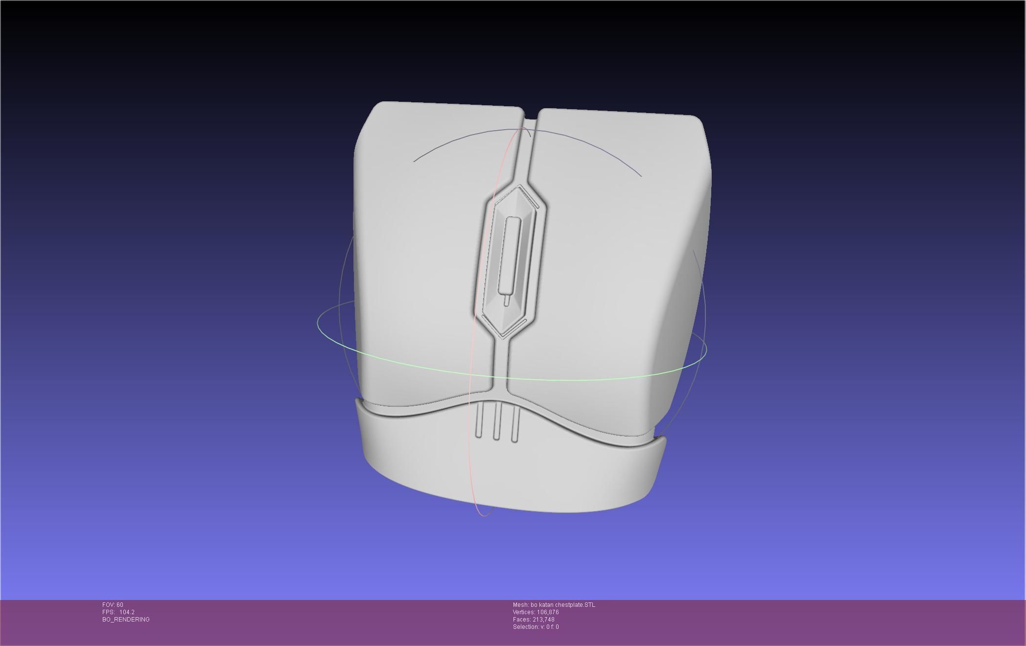 Star Wars The Mandalorian Bo-Katan Chestplate Printable Model 3D print model_7