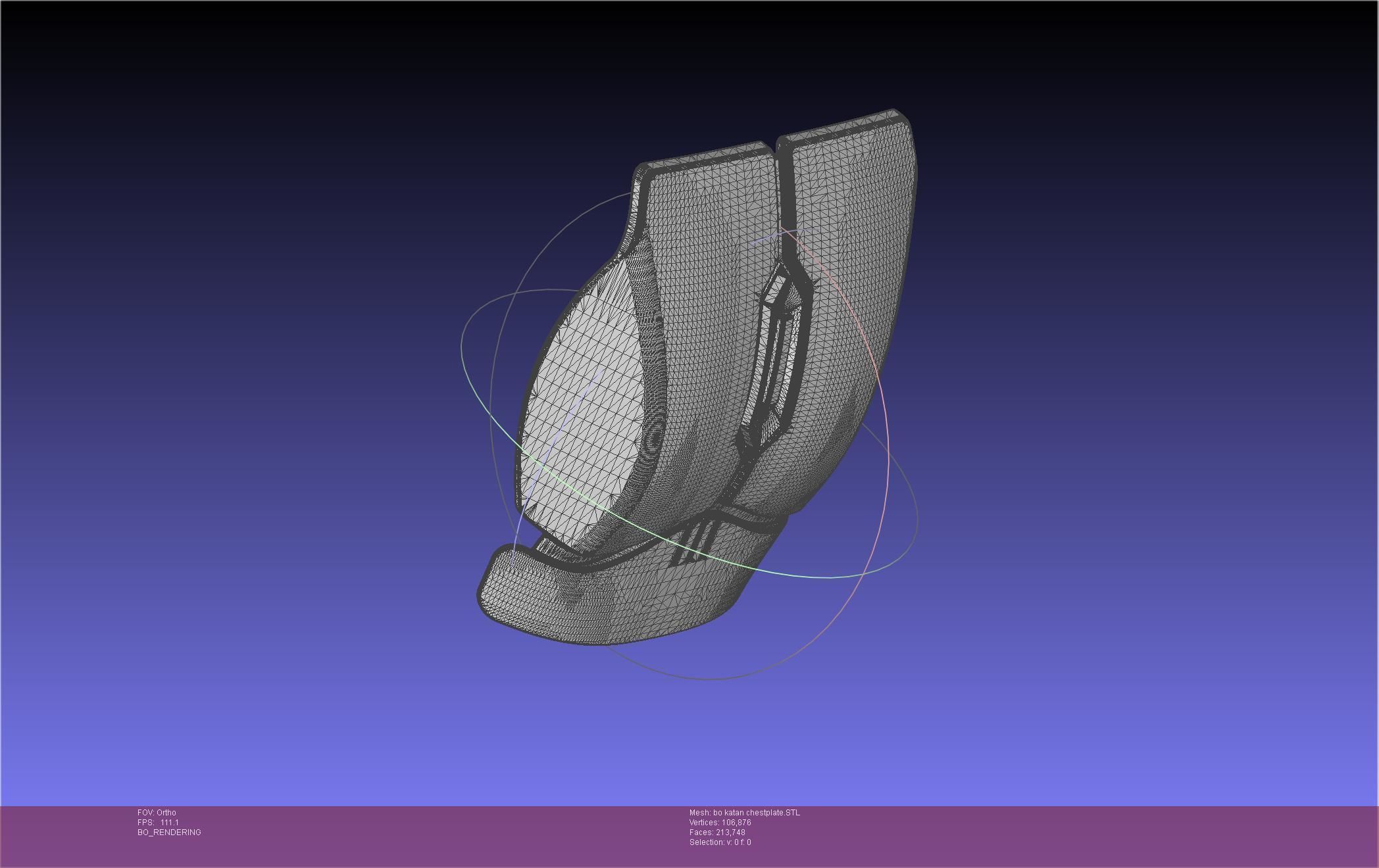 Star Wars The Mandalorian Bo-Katan Chestplate Printable Model 3D print model_69