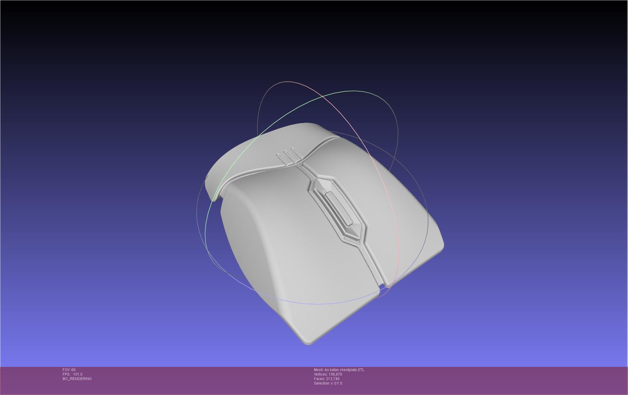 Star Wars The Mandalorian Bo-Katan Chestplate Printable Model 3D print model_26