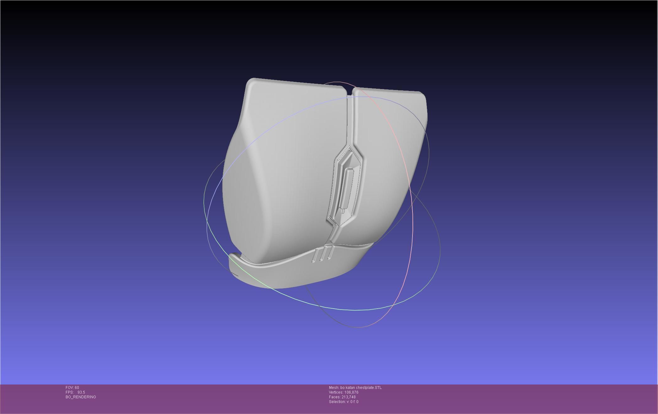 Star Wars The Mandalorian Bo-Katan Chestplate Printable Model 3D print model_32