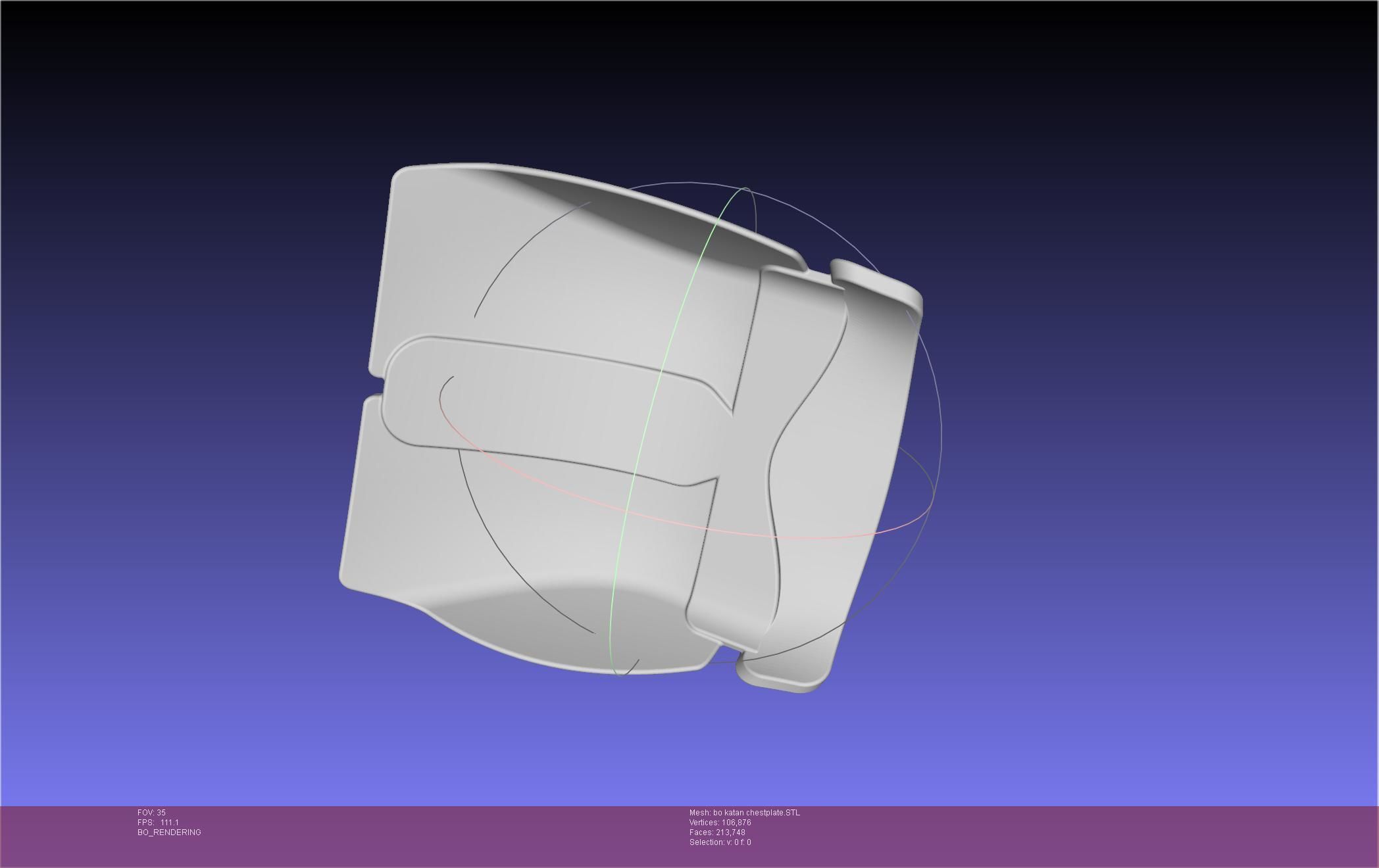 Star Wars The Mandalorian Bo-Katan Chestplate Printable Model 3D print model_112