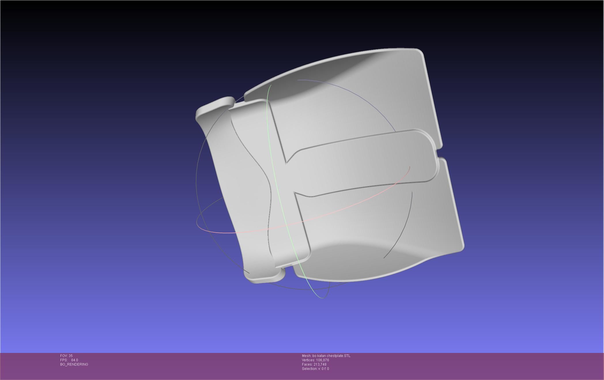 Star Wars The Mandalorian Bo-Katan Chestplate Printable Model 3D print model_94