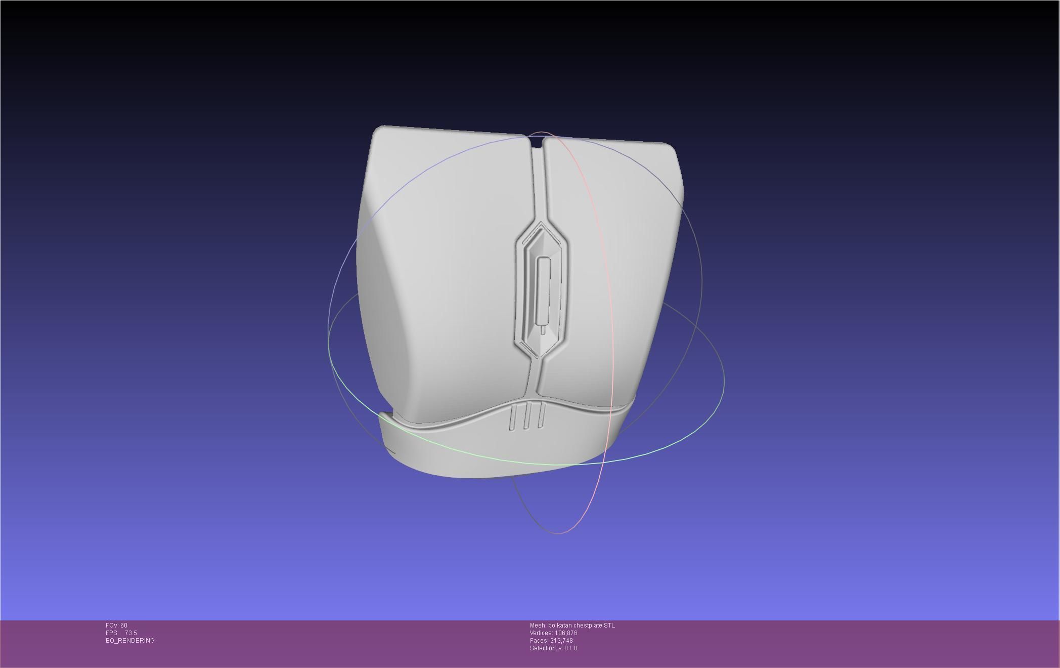 Star Wars The Mandalorian Bo-Katan Chestplate Printable Model 3D print model_11