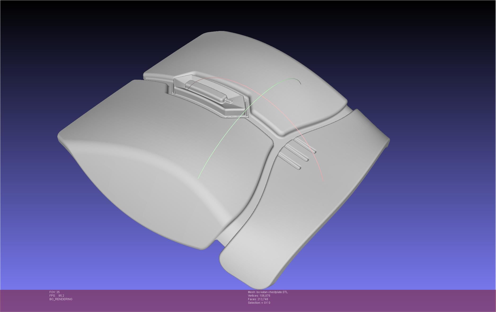 Star Wars The Mandalorian Bo-Katan Chestplate Printable Model 3D print model_81