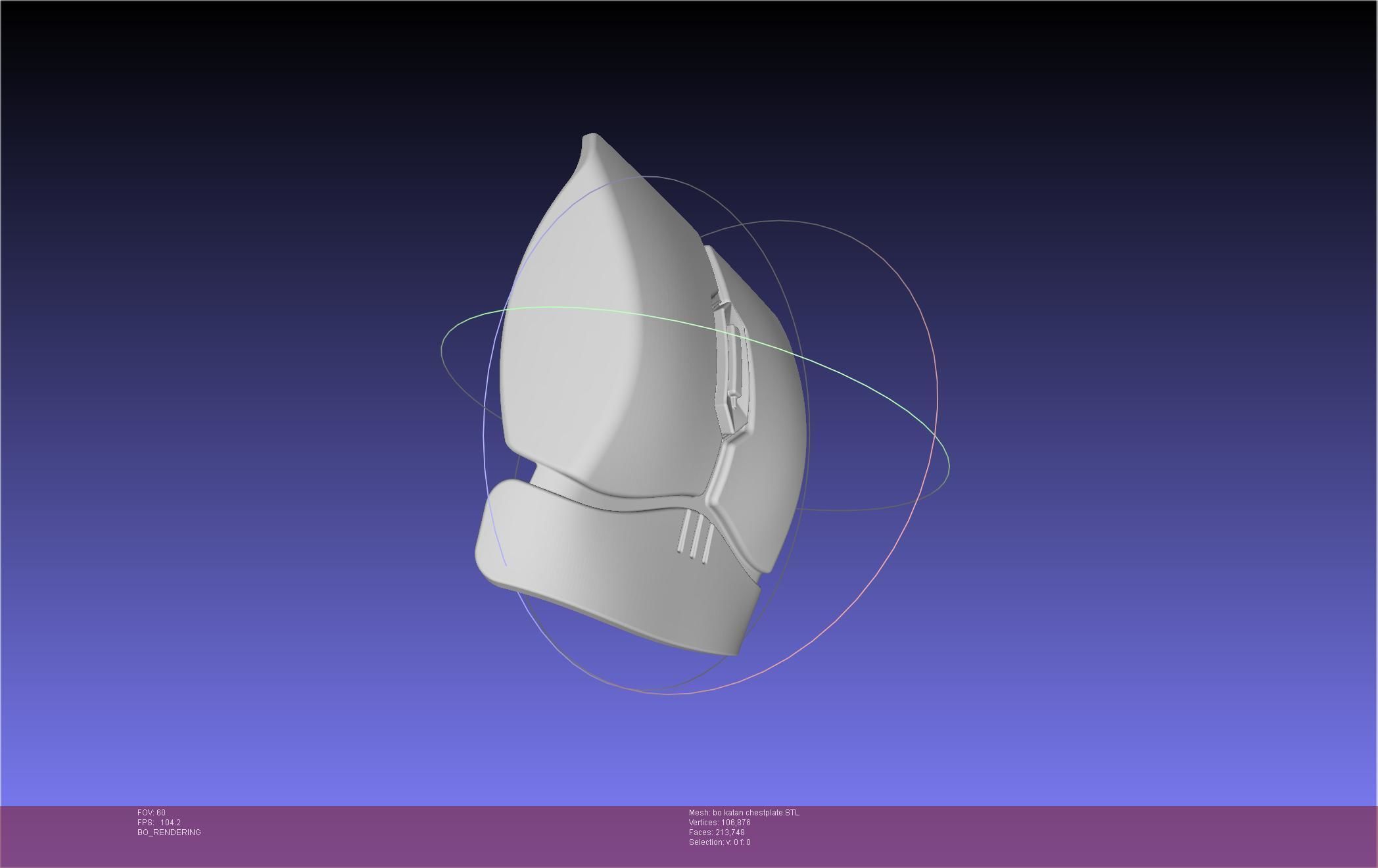 Star Wars The Mandalorian Bo-Katan Chestplate Printable Model 3D print model_33