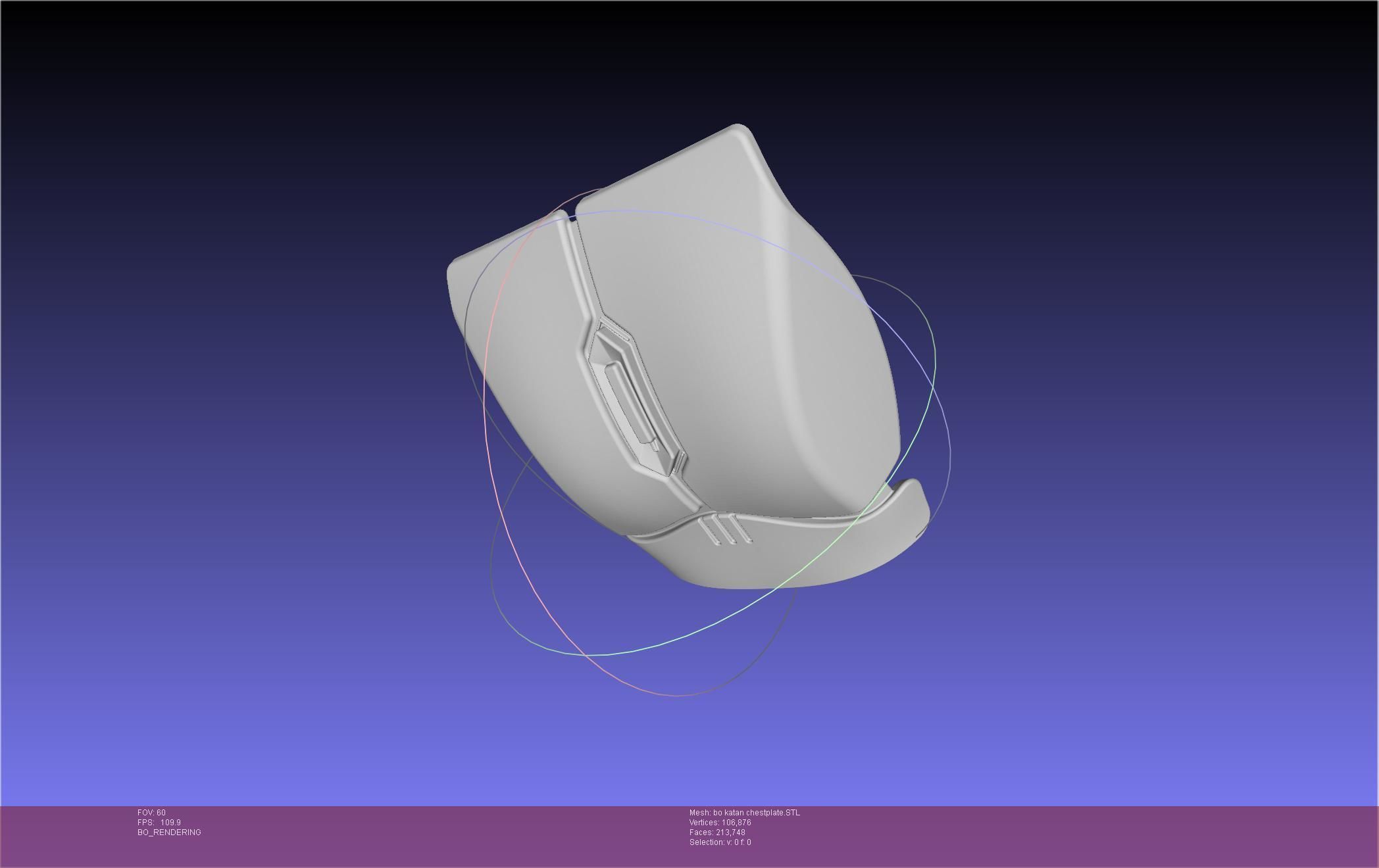 Star Wars The Mandalorian Bo-Katan Chestplate Printable Model 3D print model_36