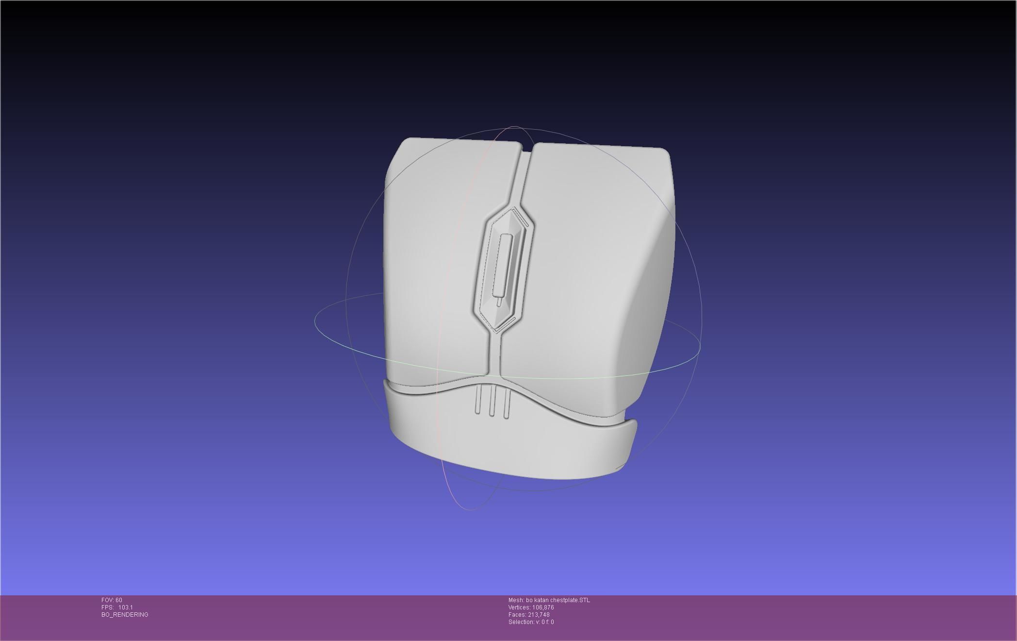 Star Wars The Mandalorian Bo-Katan Chestplate Printable Model 3D print model_9