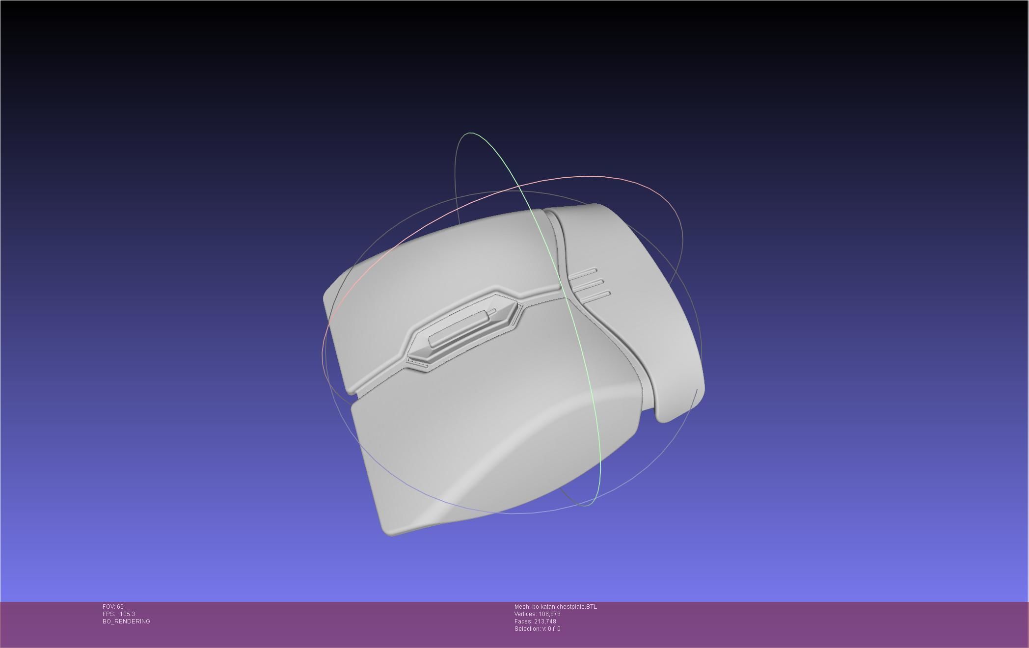 Star Wars The Mandalorian Bo-Katan Chestplate Printable Model 3D print model_24