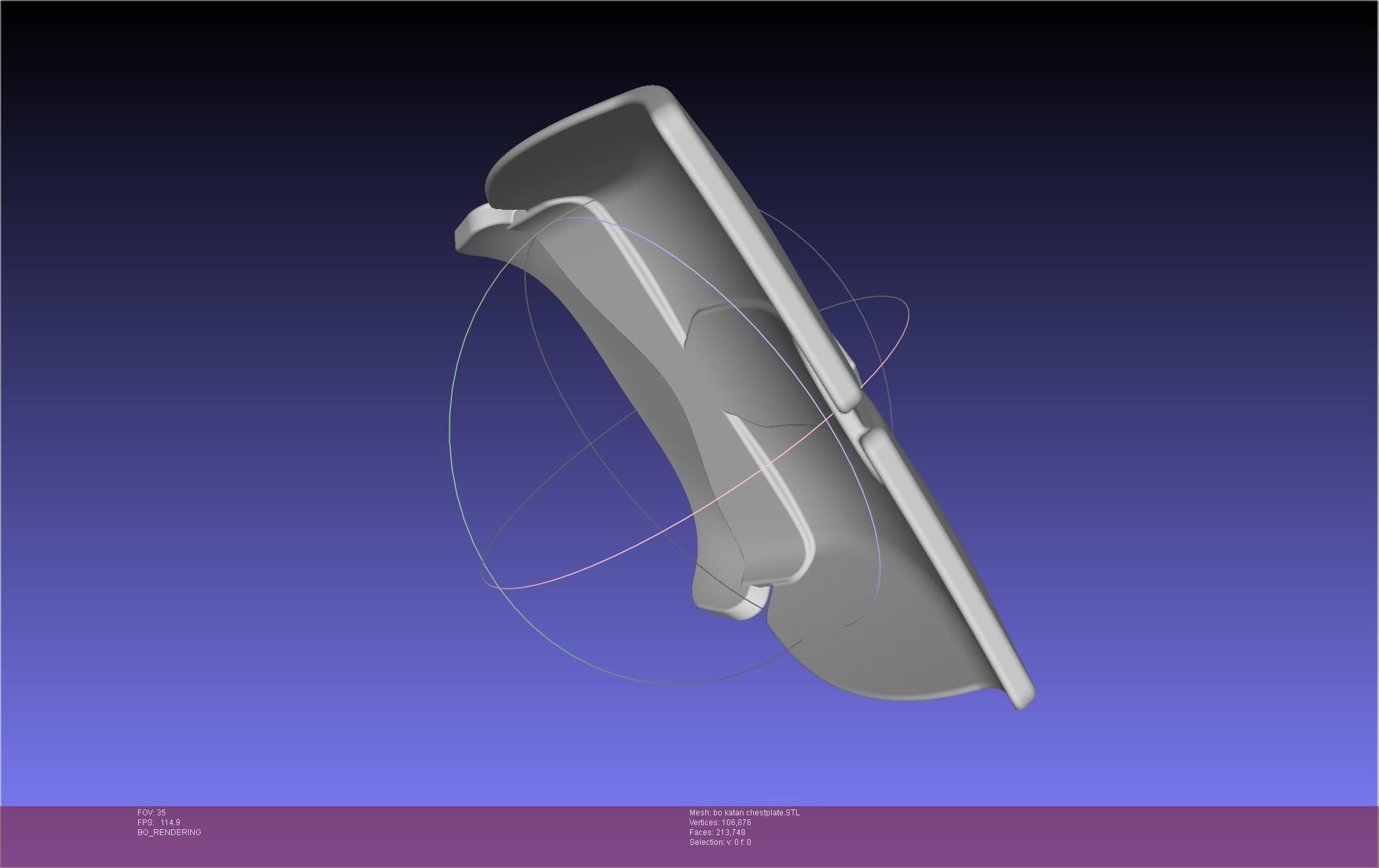 Star Wars The Mandalorian Bo-Katan Chestplate Printable Model 3D print model_88