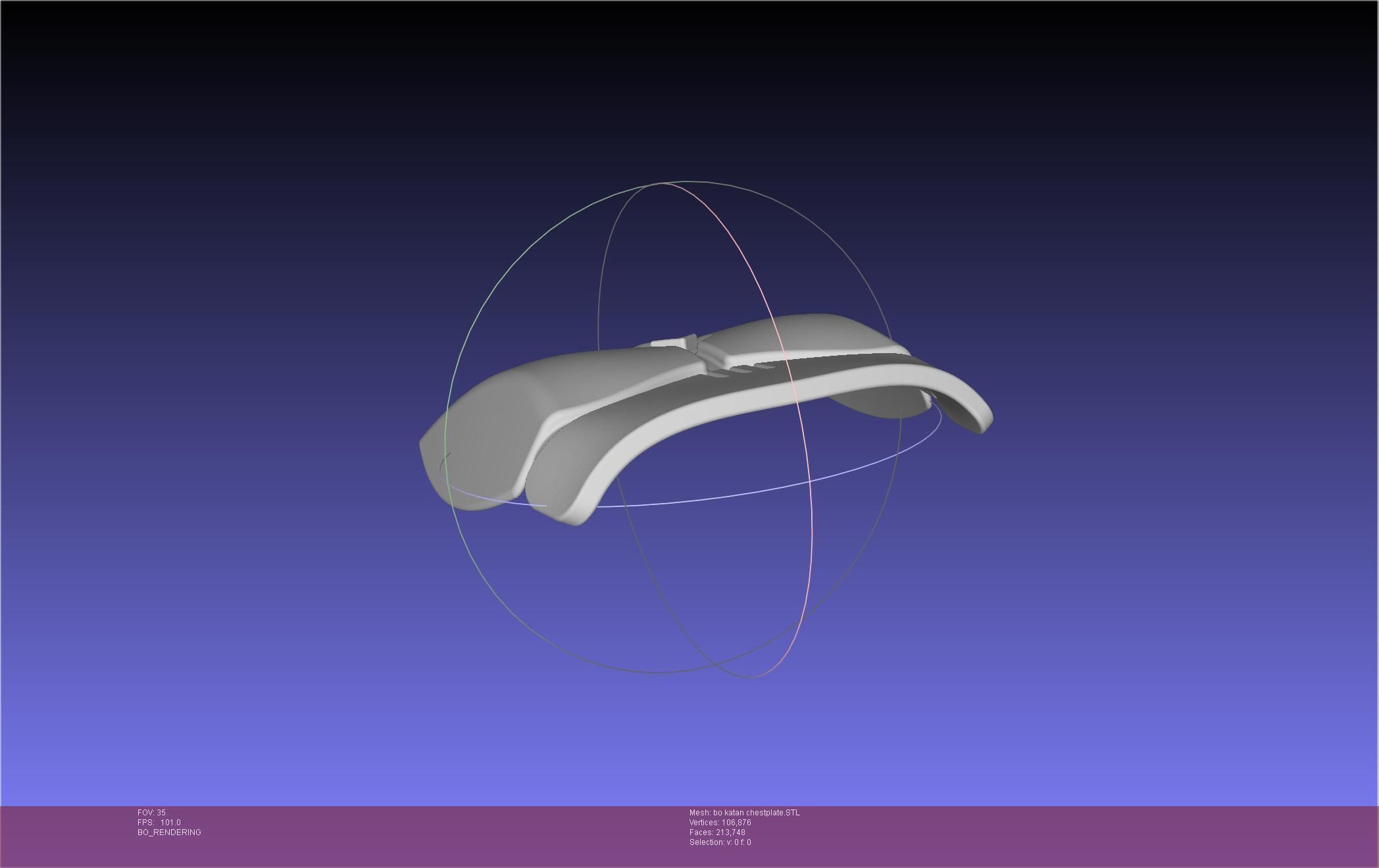 Star Wars The Mandalorian Bo-Katan Chestplate Printable Model 3D print model_100