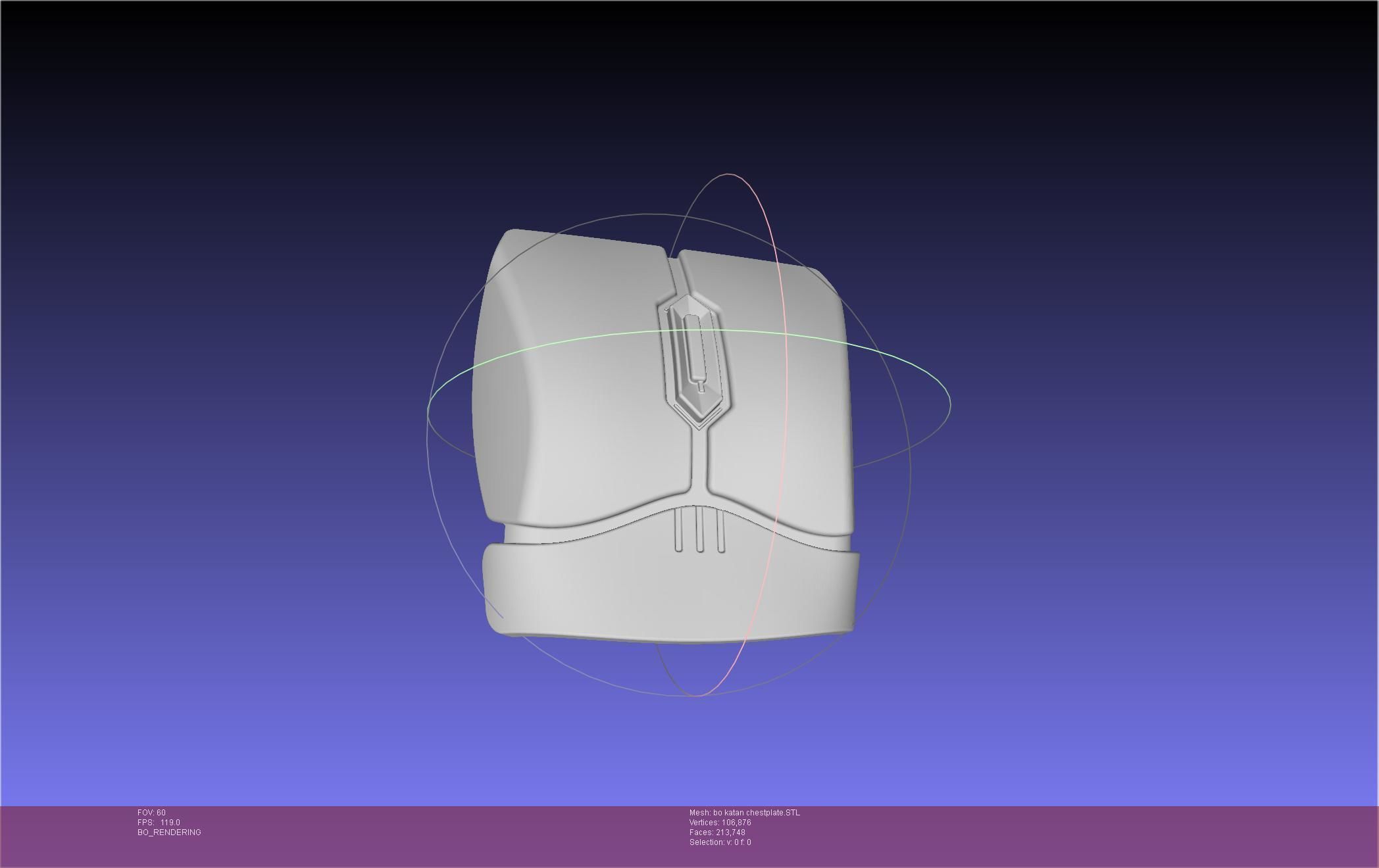 Star Wars The Mandalorian Bo-Katan Chestplate Printable Model 3D print model_12