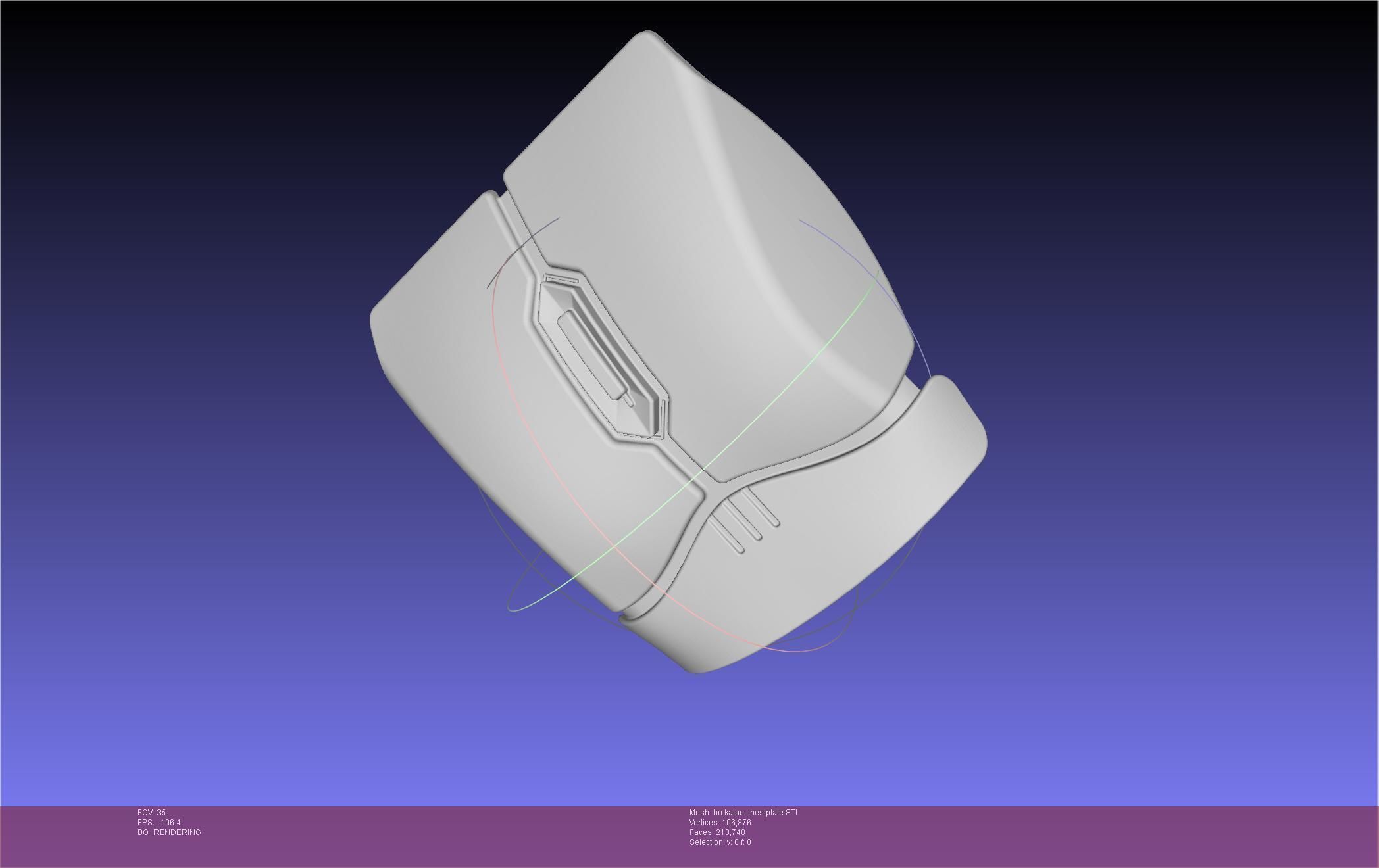 Star Wars The Mandalorian Bo-Katan Chestplate Printable Model 3D print model_79