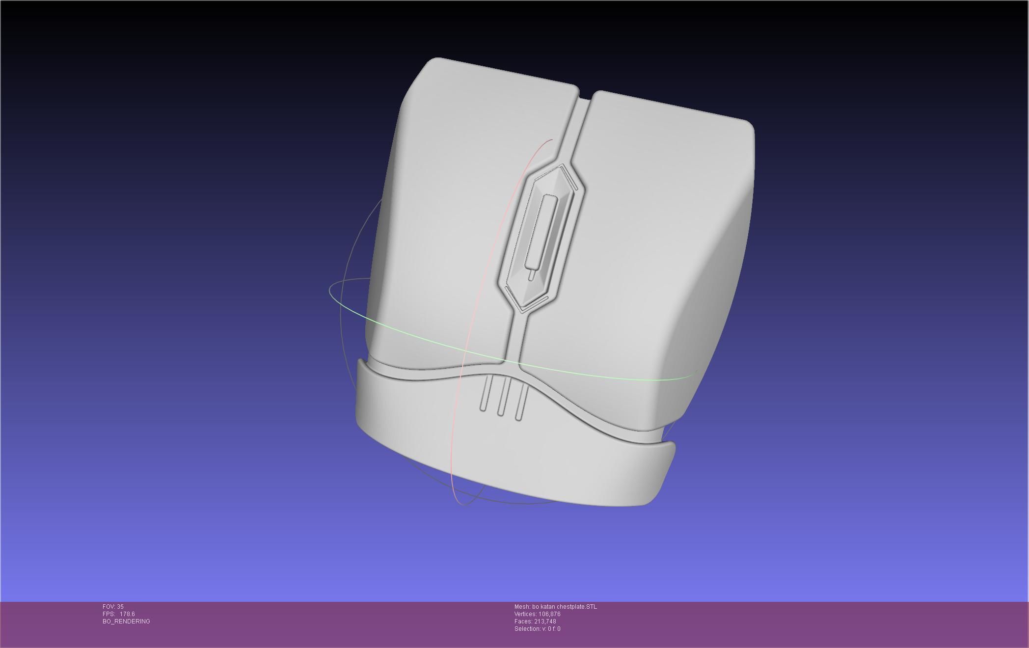 Star Wars The Mandalorian Bo-Katan Chestplate Printable Model 3D print model_120