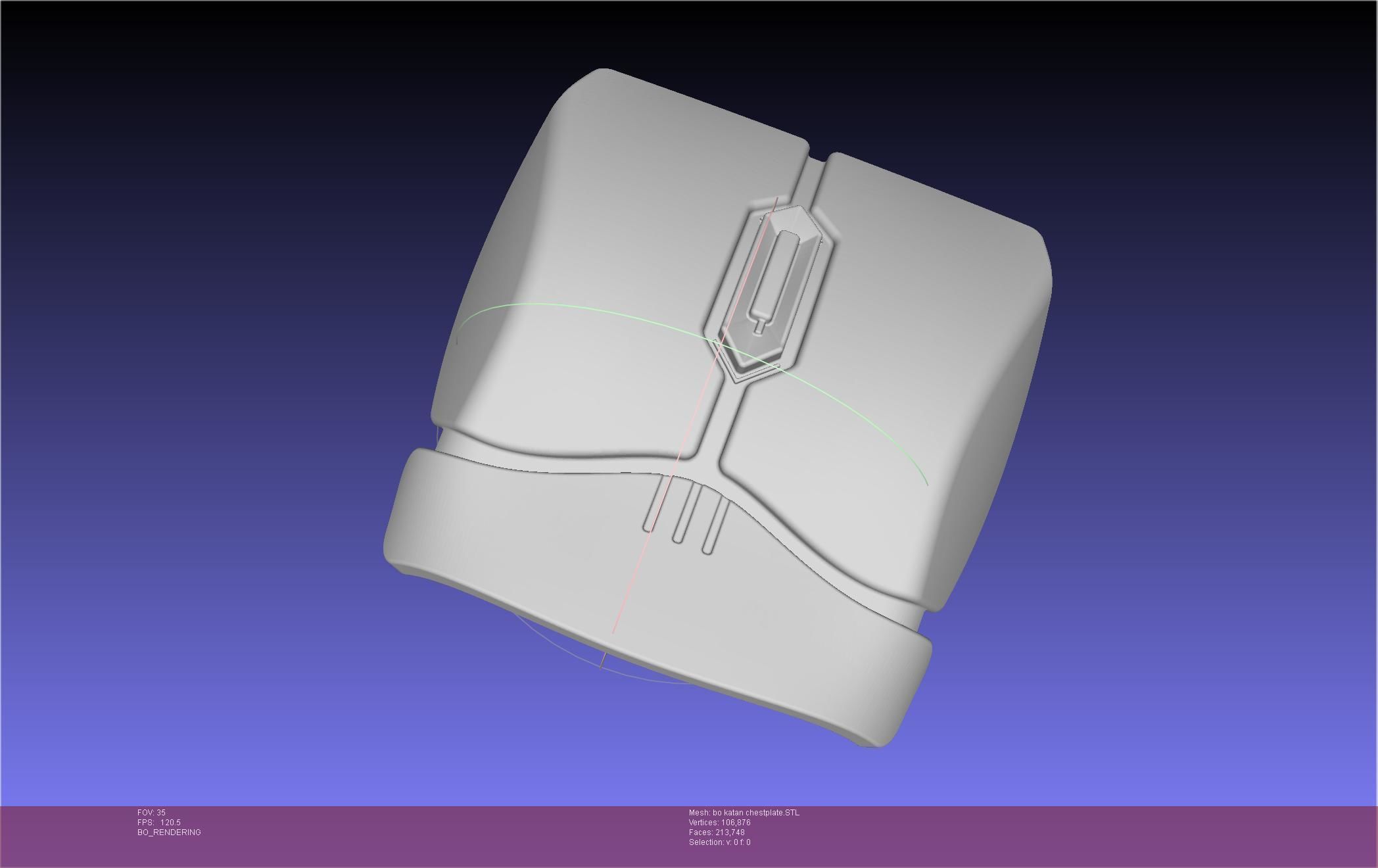 Star Wars The Mandalorian Bo-Katan Chestplate Printable Model 3D print model_83