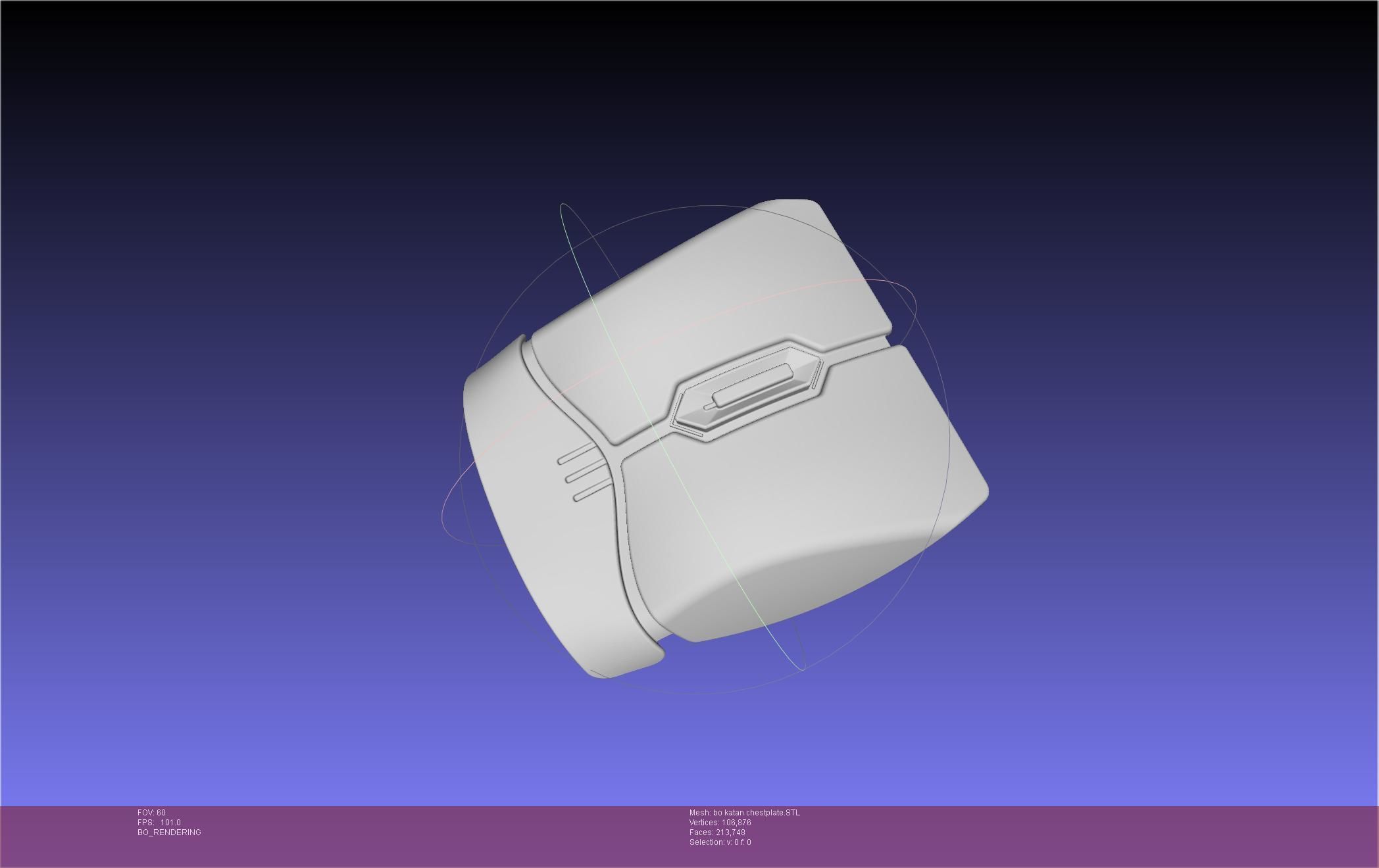 Star Wars The Mandalorian Bo-Katan Chestplate Printable Model 3D print model_21