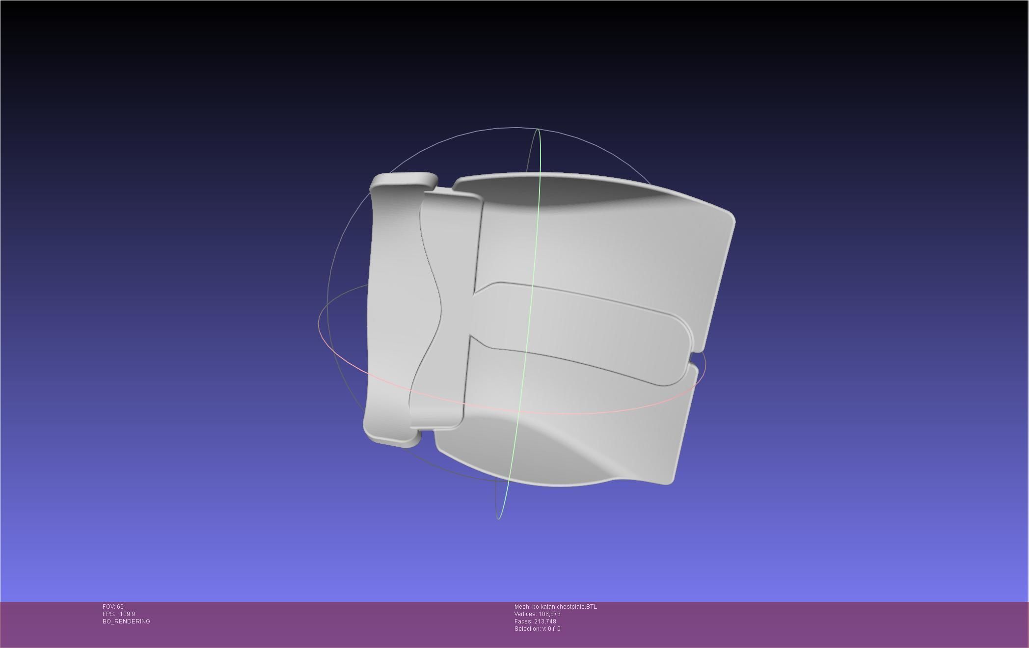 Star Wars The Mandalorian Bo-Katan Chestplate Printable Model 3D print model_20