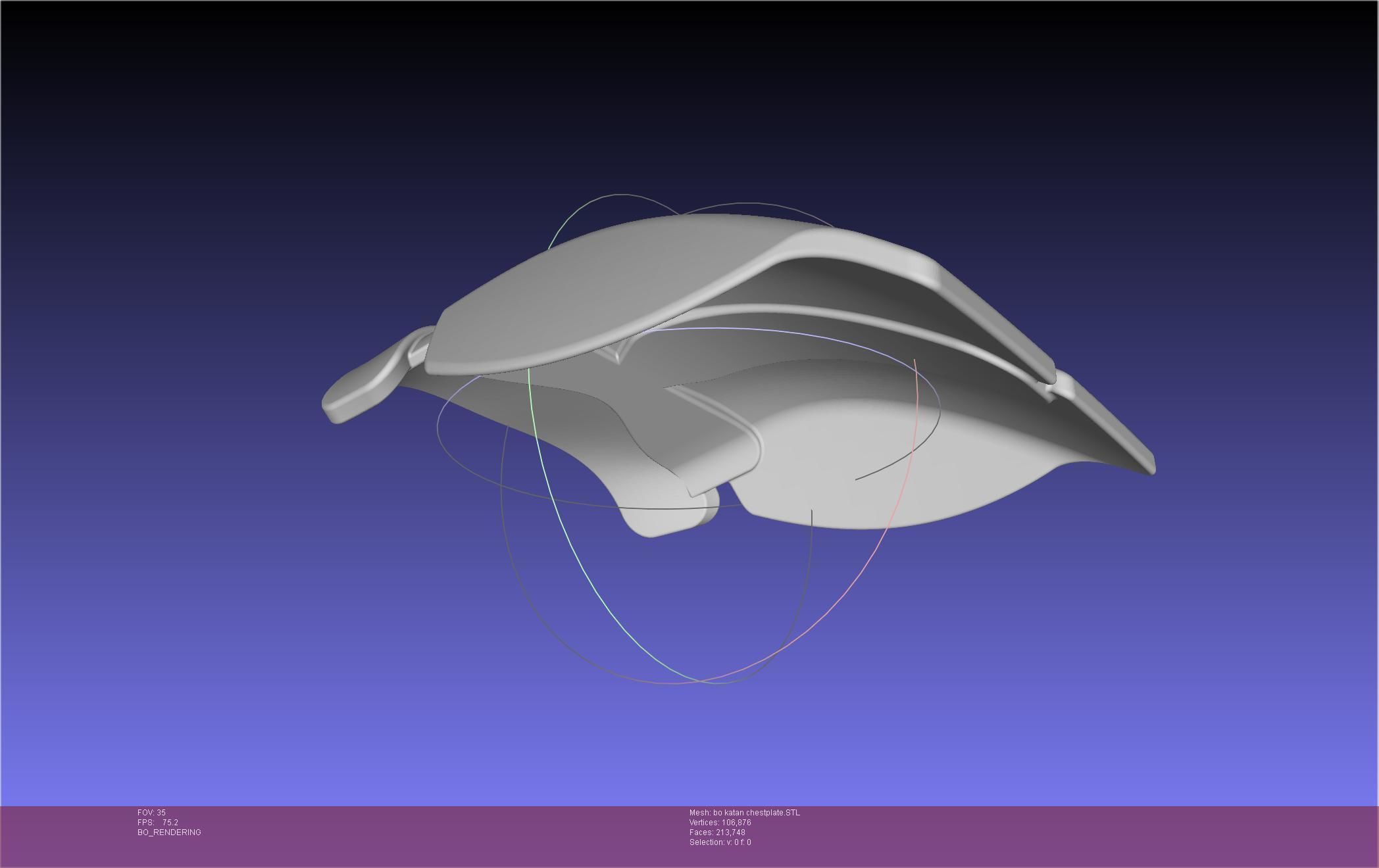 Star Wars The Mandalorian Bo-Katan Chestplate Printable Model 3D print model_86