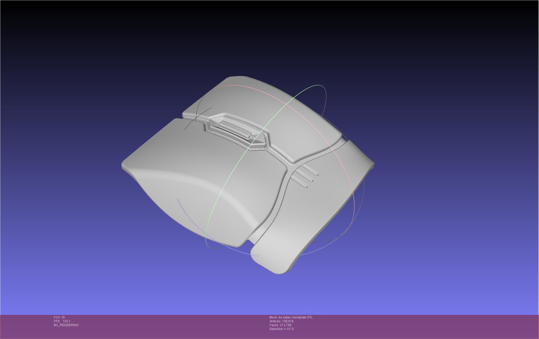 Star Wars The Mandalorian Bo-Katan Chestplate Printable Model 3D print model_80