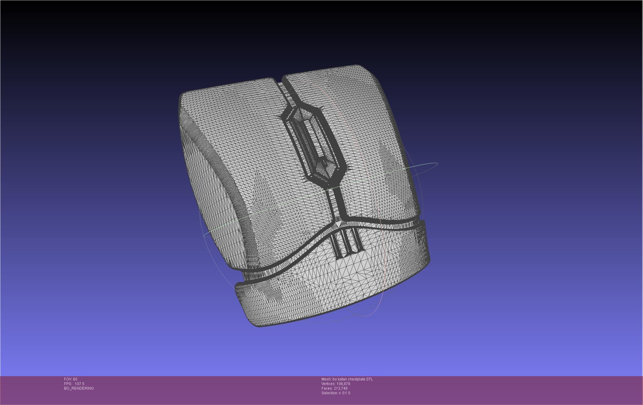Star Wars The Mandalorian Bo-Katan Chestplate Printable Model 3D print model_64